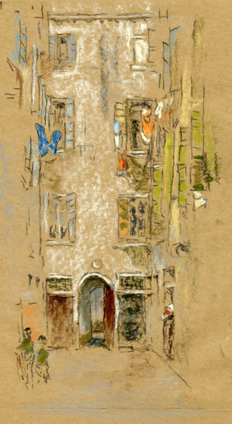 Reproduction of Whistler's "Courtyard"