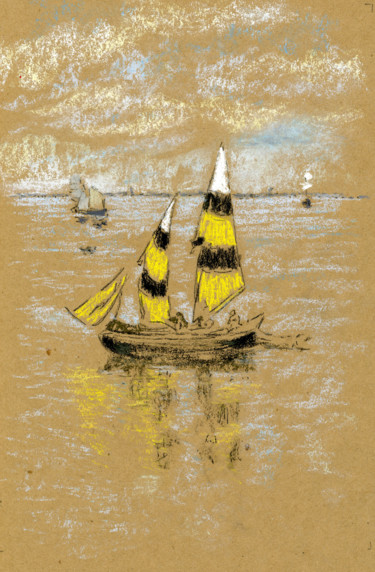 Reproduction of Whistler's "Fishing Boats"