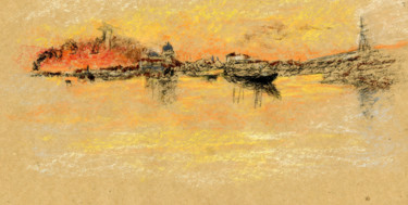 Reproduction of Whistler's "Red Sunset"