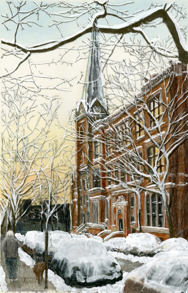 Christ Church, 1st St., Carroll Gardens/Snow Effect